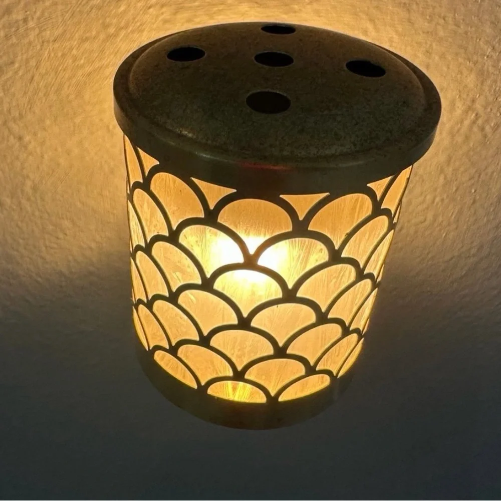 Gold and White Plug-In Night Light